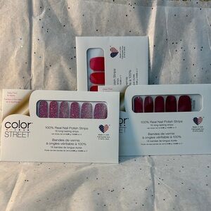 Color Street Nail Polish Strips Trio
